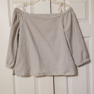Madewell cold shoulder strip top